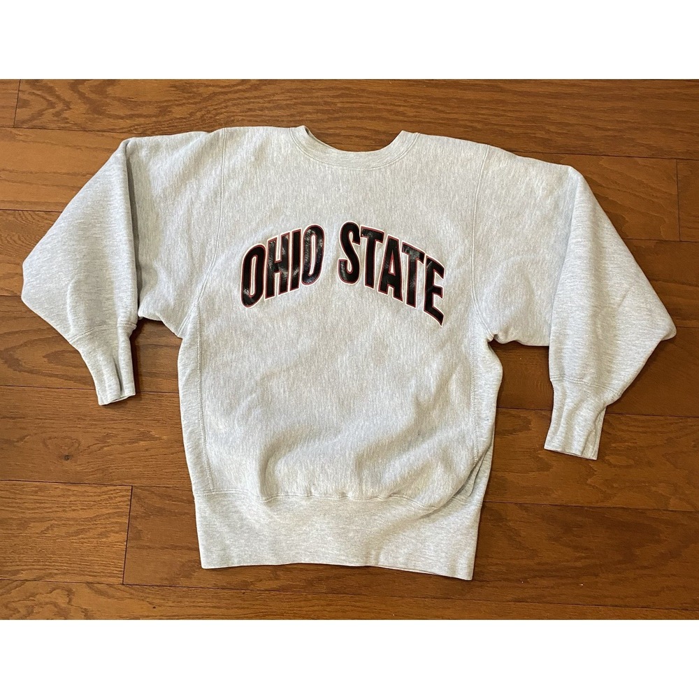 90s Vintage Ohio State Champion Reverse Weave Sweatshirt Size M Made In USA